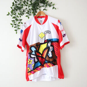 NEW Pactimo Men's Audi Best Buddies Zip Front Cycling Jersey Size XXL